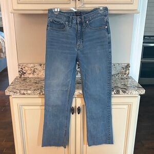 J. Crew high rise crop flare jeans